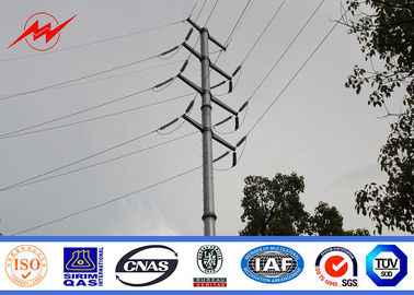 Trung Quốc 12m Q345 Bitumen Electrical Power Pole , Polygonal Steel Transmission Pole nhà cung cấp