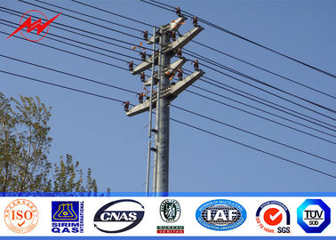 Trung Quốc Hot dip galvnaized Electric Power Pole 8m height  for 132KV Transmission Line nhà cung cấp