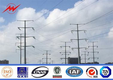 Trung Quốc 110KV Double Circuit Electrical Power Pole , High Mast Steel Utility Poles nhà cung cấp