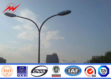 Trung Quốc Polygonal Round cross arm Steel Street Light Poles , Outdoor Lamp Pole nhà cung cấp