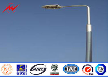 Trung Quốc 12mm 4mm wall thickness double bracket Galvanized Steel Pole for area sports lighting nhà cung cấp