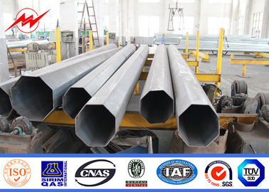 Trung Quốc 10m HDG Tapered Galvanised Steel Pole for 11kv Power Transmission / Square nhà cung cấp