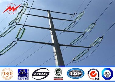 Trung Quốc 16sides 8m 5KN Steel Utility Pole for overhead transmission line power with anchor bolt nhà cung cấp