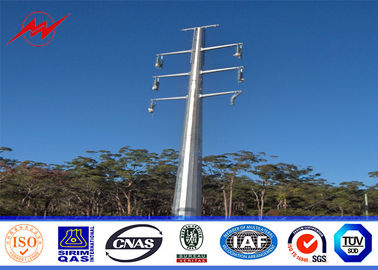 Trung Quốc 20M 16KN 4mm thikcness Steel Utility Pole for electrical power line with white powder coating nhà cung cấp