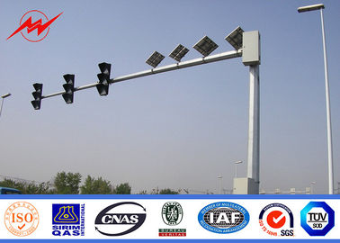 Trung Quốc Single Arm Street Traffic Light Signals Hot Dip Galvanized 5m 3mm Thickness nhà cung cấp