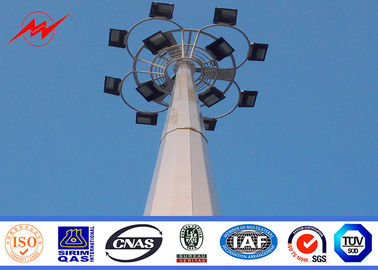 Trung Quốc Slip Joint Bitumen 3mm 20m High Mast Light Poles with Round Lamp Panel nhà cung cấp