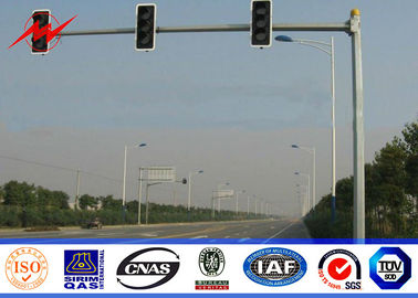 Trung Quốc 3m Expressway Traffic Light Pole , 1500mm Double Bracket Overpass Metal Light Poles nhà cung cấp