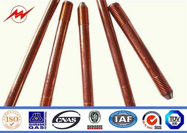 Trung Quốc Professional Copper Bonded Ground Rod Copper Grounding Bar 1/2&quot; 5/8&quot; 3/4&quot; nhà cung cấp