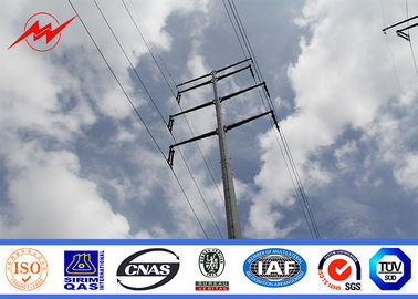 Trung Quốc 1250KG Load Weight 8 sides Galvanized Steel Pole 8M Light Weight 10 KV - 550 KV nhà cung cấp