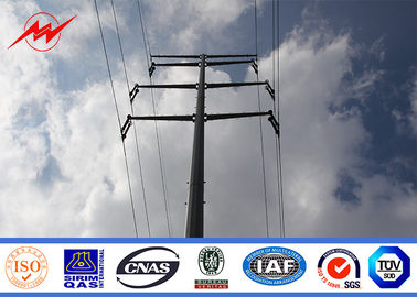 Trung Quốc 11kv Transmission / Distribution Galvanized Electrical Steel Power Pole 5m Height nhà cung cấp