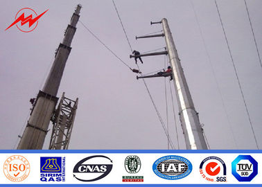 Trung Quốc 8m 10m 12m Electric Transmission Steel Power Pole Gr65 Tubular / Ladder Welded nhà cung cấp
