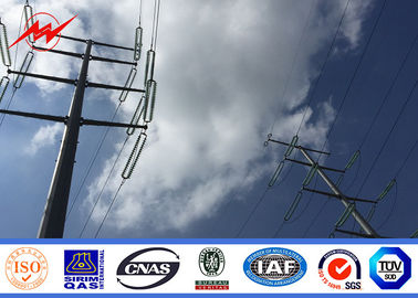 Trung Quốc 17M AWS D1.1 Galvanized Steel Pole / Steel Transmission Poles ISO Certification nhà cung cấp