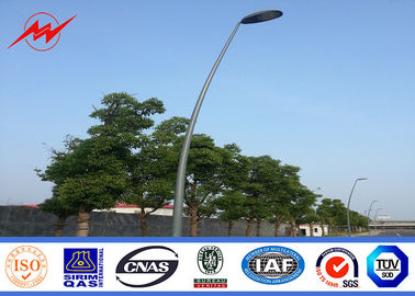 Trung Quốc Street Lighting Single Bracket Parking Light Poles 6m Height Steel 3mm Thickness nhà cung cấp