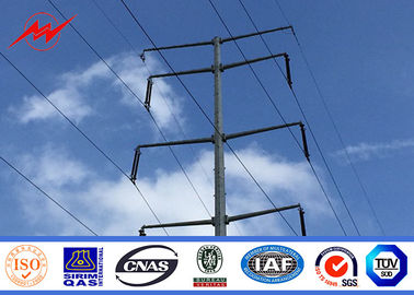 Trung Quốc 132 Kv Power Distribution Transmission Line Poles Hot Dip Galvanized For Overhead nhà cung cấp