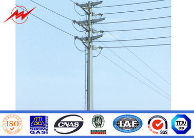 Trung Quốc Outdoor Tapered Transmission Line Steel Power Pole with Channel Steel Cross Arm nhà cung cấp