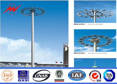 Trung Quốc 15 - 30 M Q345 Steel Tubular Pole Stadium High Mast Lighting Pole With 16 Lights nhà cung cấp