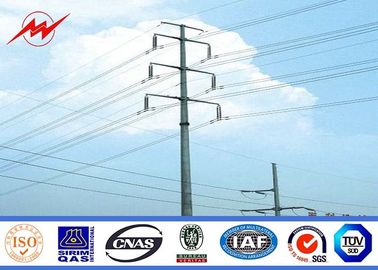 Trung Quốc 69 KV Philippines Galvanized Steel Pole / Electrical Pole With Cross Arm nhà cung cấp