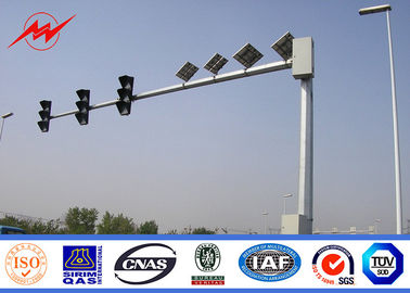 Trung Quốc Galvanized Durable 8m Standard Traffic Light Pole With Double Arm / Single Arm nhà cung cấp