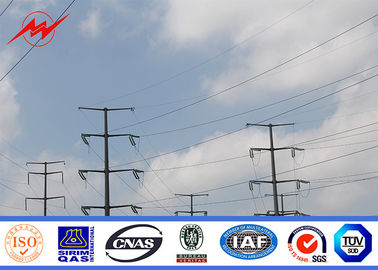 Trung Quốc Octagonal S500MC Steel Utility Pole For 110kv Electrical Transmission Project nhà cung cấp