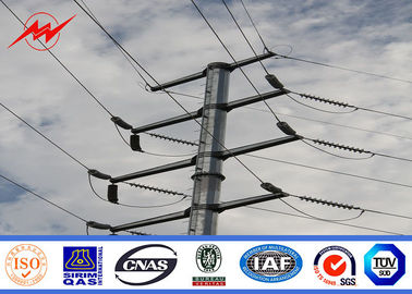 Trung Quốc Bitumen 16M 5 KN Electrical Power Pole For Double Circuit Transmission Line nhà cung cấp