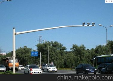 Trung Quốc 10m Galvanized Traffic Steel Light Poles With Durable / Single Arm , 600*600*20mm Baseplate nhà cung cấp