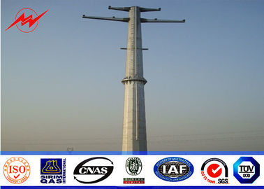 Trung Quốc 27M - 35M Transmission Electric Power Pole Monopoles Line GR65 Steel Material nhà cung cấp