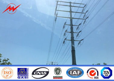 Trung Quốc 9M 300 DAN High Voltage Power Transmission Poles 6mm Thickness Galvanized Burial Type nhà cung cấp
