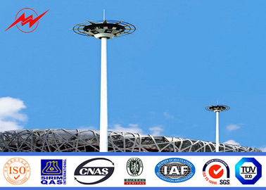 Trung Quốc 40M Outdoor Hot Dip Galvanized High Mast Tower With Rasing system for Stadium Lighting nhà cung cấp