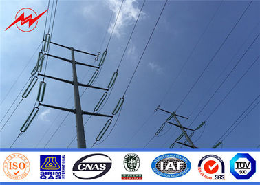 Trung Quốc 100KV Electric Transmission Line Steel Galvanized Pole , Electrical Power Poles nhà cung cấp