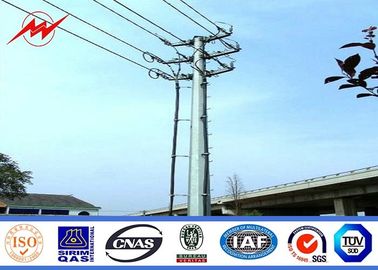 Trung Quốc Đường dây truyền điện galvanized 11m 33kv với công suất chống gió 36,9m / s cho dự án trên cao nhà cung cấp