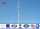 35M Height Round Sections Galvanized Monopole Cell Tower With Galvanized Stepped Bolt nhà cung cấp