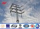 1.1 Safety 17m Height Electrical Power Pole 4.5mm Thickness Galvanised Steel Poles nhà cung cấp