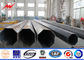 Bitumen 220kv steel pipes Galvanized Steel Pole for overheadline project nhà cung cấp