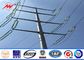 30ft 66kv small height Steel Utility Pole for Power Transmission Line with double arms nhà cung cấp