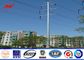 12sides 10M 2.5KN Steel Utility Pole for overhed distribution structures with earth rod nhà cung cấp