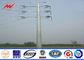 14M 5KN 3.5mm thickness Steel Utility Pole for 110kv termination transmission with bitumen nhà cung cấp