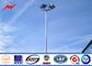 35M Round Galvanized Stadium High Mast Light Pole With 400kg Rasing Lifting System nhà cung cấp