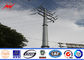 OEM 8-15m NEA Steel Utility Power Poles , Galvanised Steel Pole With Insulator nhà cung cấp