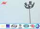 20 Meter Raising Lowering High Mast Pole , Steel Wire Cables Stadium Light Pole nhà cung cấp