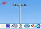 Oil Gas Station 50m Galvanized Three Sections Outdoor Light Pole , ISO9001 nhà cung cấp