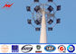 Powder Coating Flanged 20m High Mast Poles , Plaza / Garden Lighting Pole nhà cung cấp