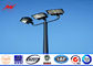 Round 6m Three Lamp Parking Light Poles / Commercial Outdoor Light Poles nhà cung cấp