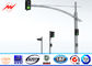 Custom 4.5m Height Galvanized Traffic Light Signs With Single Bracket nhà cung cấp