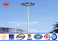 Stadium Lighting 36.6 Meters Galvanized High Mast Light Pole With 600kg Raising System nhà cung cấp