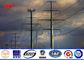 12m 800Dan Galvanised Steel Poles Transmission Line Poles With Stepped Bolt nhà cung cấp