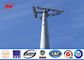 55m ISO Standard Monopole Telecom Tower With Cable Accessories nhà cung cấp