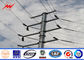 12m 800 Dan Electrical Power Pole For 33kv Transmission Line Project nhà cung cấp