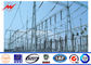 Power Transmission 110kv 15m Steel Power Poles With Galvanizatiom nhà cung cấp