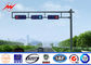 Solar Steel Transmission Poles Warning Light EMK USU96 For Road Safety nhà cung cấp
