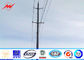 High Voltage 132kv HDG 27M Steel Tubular Commercial Light Poles Octagonal Shape nhà cung cấp